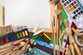Education - School Art Materials Royalty Free Stock Photo