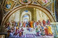 The School of Athens fresco Royalty Free Stock Photo