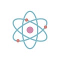 School atom flat style icon