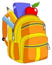 School backpack Royalty Free Stock Photo