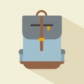 Vintage travel suitcases, Suitcase icon. Flat design style modern vector illustration. Isolated on stylish color background. Flat Royalty Free Stock Photo