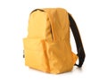 School backpack on white background Royalty Free Stock Photo