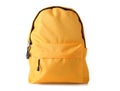 School backpack on white background Royalty Free Stock Photo