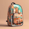 School bag, Generated IA Royalty Free Stock Photo