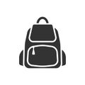 School bag icon design template vector isolated Royalty Free Stock Photo