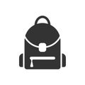 School bag icon design template vector isolated Royalty Free Stock Photo