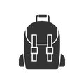 School bag icon design template vector isolated Royalty Free Stock Photo