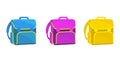 School bag icon realistic on a white background. Royalty Free Stock Photo