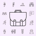 school bag icon. School icons universal set for web and mobile Royalty Free Stock Photo