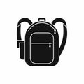 School bag icon, simple style Royalty Free Stock Photo