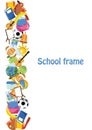 School banner frame Royalty Free Stock Photo