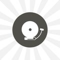 school bell isolated icon. education design element Royalty Free Stock Photo