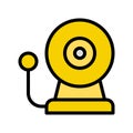 School bell vector, Back to school filled design icon Royalty Free Stock Photo