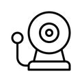 School bell vector, Back to school line design icon Royalty Free Stock Photo
