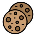 School biscuits icon vector flat Royalty Free Stock Photo
