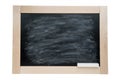 School blackBoard in a wooden frame and chalk. Isolated on white background Royalty Free Stock Photo