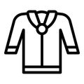 School blouse icon, outline style