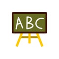School board icon, flat style Royalty Free Stock Photo