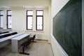 School board inside empty classroom