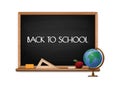 School board with text written in chalk Royalty Free Stock Photo