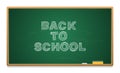 School board with text written in chalk Royalty Free Stock Photo