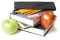 School Books with Pencil Case Royalty Free Stock Photo