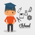 School boy equipment laboratory chemical Royalty Free Stock Photo