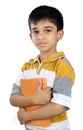 School Boy with Textbook Royalty Free Stock Photo
