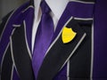 School boys blazer with prefect school badge