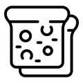 School break food icon, outline style