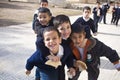 School break at Muslim school on the Temple Mount