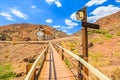 School Bridge and Calico Chapel Royalty Free Stock Photo