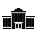 School building icon simple vector. Classroom exterior