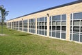 School building with many windows