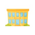 School building, school education and knowledge vector Illustration on a white background Royalty Free Stock Photo
