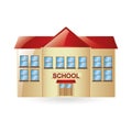 School building. Vector illustration decorative design Royalty Free Stock Photo