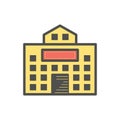 school building. Vector illustration decorative design Royalty Free Stock Photo