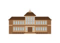 school building. Vector illustration decorative design Royalty Free Stock Photo