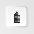 School buildings neumorphic style icons. Professional, pixel perfect neumorphic style icons. School neumorphic style