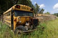 School bus abandonned