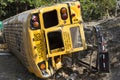 School bus in accident