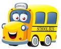 School bus cartoon Royalty Free Stock Photo