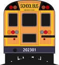 School bus design icon vector art Royalty Free Stock Photo