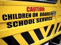 School bus door Royalty Free Stock Photo