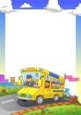 School bus frame. Royalty Free Stock Photo