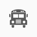school bus icon, bus, vehicle, logistic, car, transport Royalty Free Stock Photo