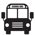 School bus icon Royalty Free Stock Photo