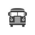 School bus icon vector Royalty Free Stock Photo