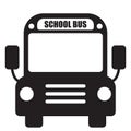 School bus icon Royalty Free Stock Photo