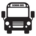 School bus icon Royalty Free Stock Photo